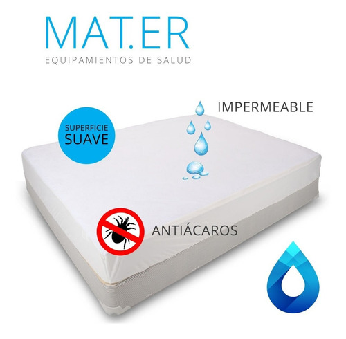 Cubre Colchon 2 Plazas Impermeable Incontinencia 1.90x1.40