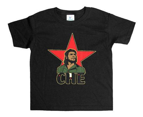 Remera Negra Niños Che Guevara R4