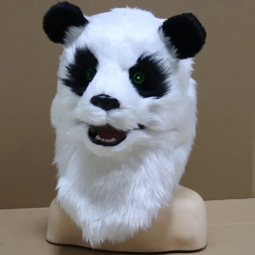 Nova Máscara De Panda Cos Head, Brilhante, Com Design Ani