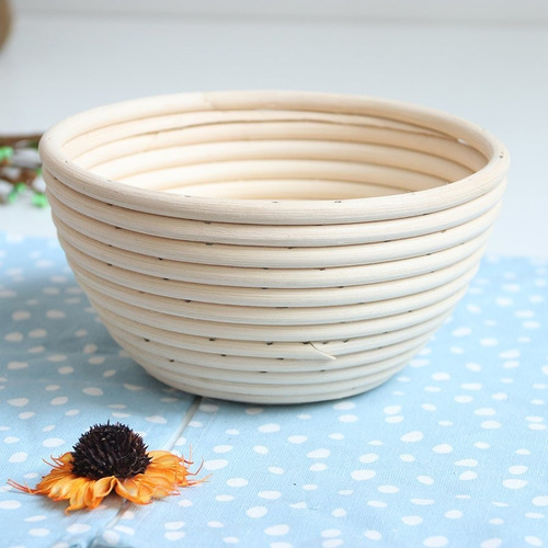 Imagen 9 de 10 de Banneton Redondo De Ø23 X 8.5cm - Cesta De Rattan - Cukin