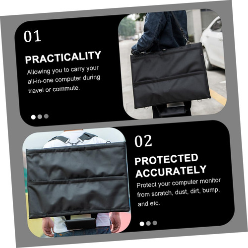 Funda Protectora Para Monitor Bolsa De Transporte Y Almacena Color