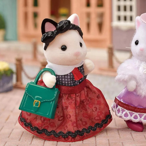 Sylvanian Families Calico Critters - Set Gata Tuxedo Fashion