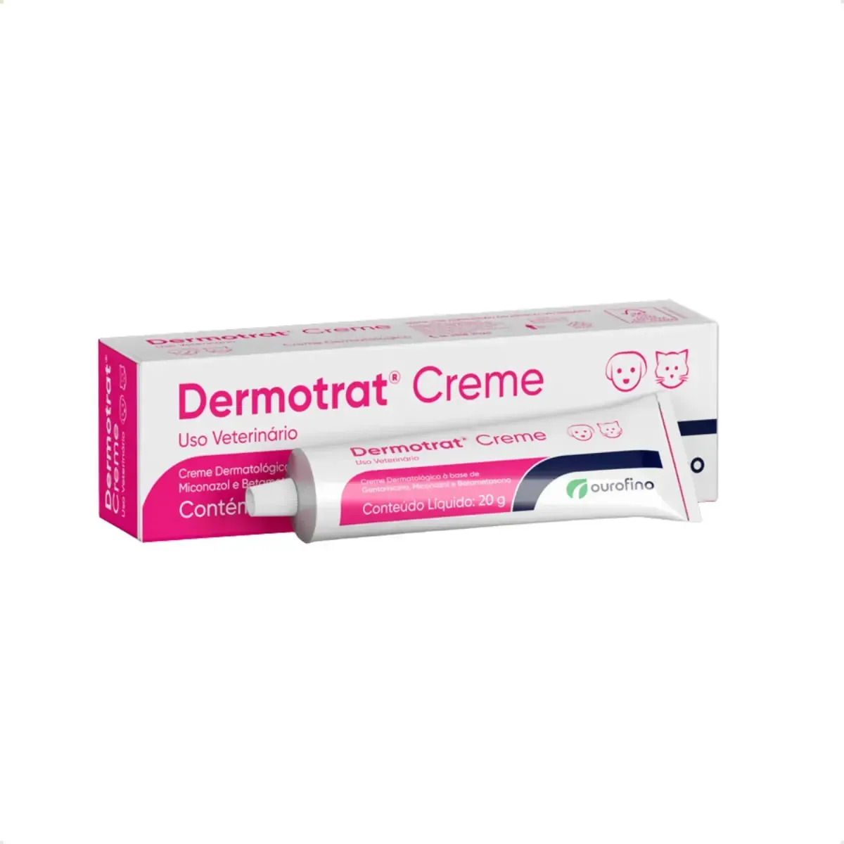 Dermotrat Creme 20g Cães Gatos Anti-inflamatório Ourofino