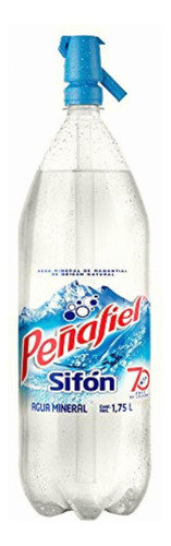 Peñafiel, Agua Mineral Sifón 1.75 L, Botella Pet, 8 Piezas