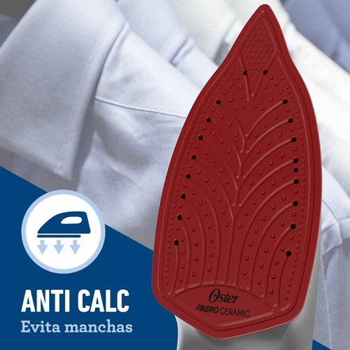 Plancha De Vapor Oster® Con Tecnología Aerocerámica Gcstac69 Color Gris