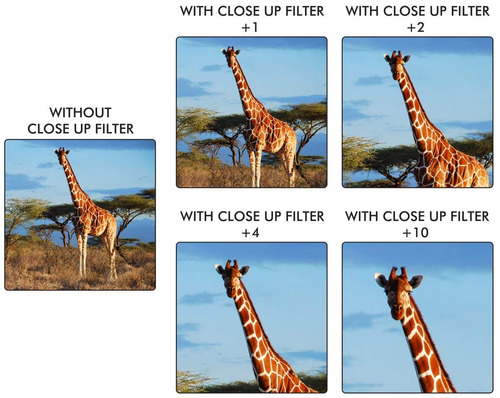 Salir Xt58cu 58mm Juego De Filtros De Primer Plano - 4 Pieza