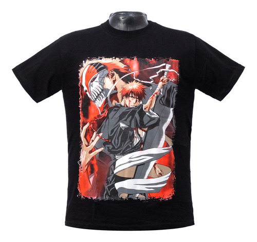 Franela Ichigo Kurosaki Bleach Unisex Adulto Algodón