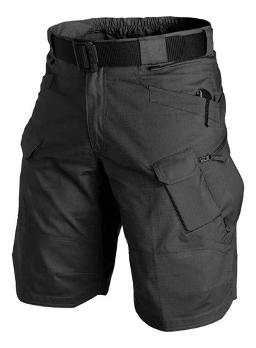 Pantalones Cortos Tácticos Hombre  Verano Multibolsillos Ix7