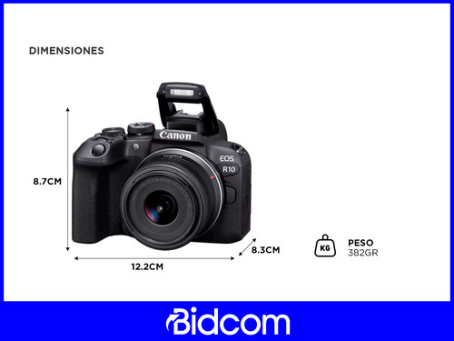 Cámara Fotográfica Canon Eos R10 Kit 18-45 Digic X De Fotos