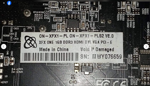 Tarjeta De Video Amd Radeon Hd 5450 Ram Ddr3 1g (marca): Xfx (Usado)
