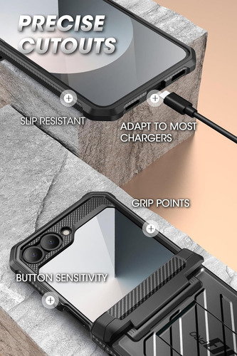 Case Supcase Para Galaxy Z Flip 6 Flip6 Protector 360° 2024