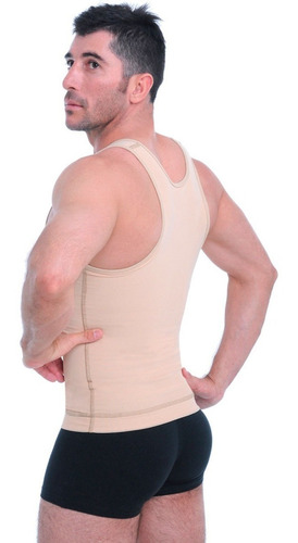 Imagen 3 de 7 de Faja Musculosa Camiseta Hombre Con Cierre Body Control 2202
