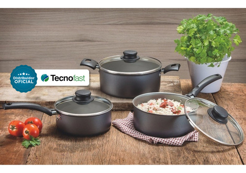 Bateria Ollas De Cocina Tramontina Aluminio & Teflón 10 Pzs