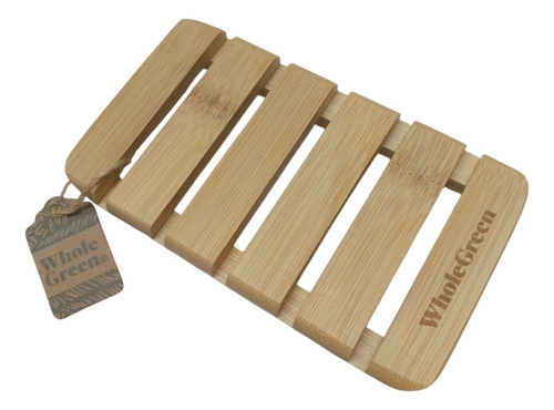 Jabonera Grande De Madera De Bambú Whole Green Portland