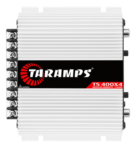 Modulo Taramps Ts400x4 Amplificador Som Automotivo 400w 2 Oh Branco