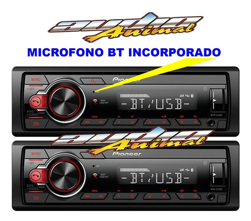 Estereo Pioneer Mvh 215bt Y Parlante Combo Pioneer 6 Pulgas