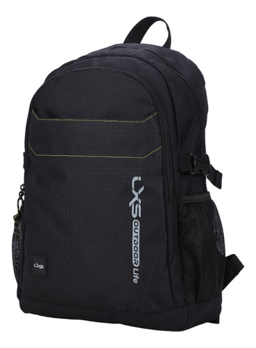 Mochila Porta Notebook 15.6 Urbana Camping Ejecutiva Escolar Color Negro Diseño De La Tela Liso