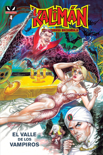 Kalimán, El Hombre Increíble: El Valle De Los Vampiros (4), De Rafael cutberto Navarro Huerta, Modesto vázquez González. 4, Vol. 4. Editorial Kamite, Tapa Blanda, Edición 4 En Español, 2024