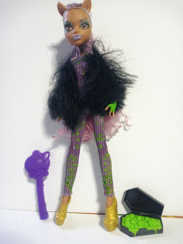 Muñeca Clawden Wolf Ghouls Rule 2012 Mattel 