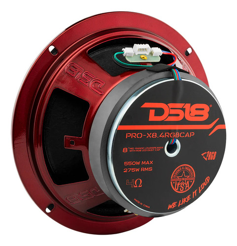 Medios Rangos Ds18 Pro-x8.4rgbcap 8 4 Ohms 550w Max 275w Rms