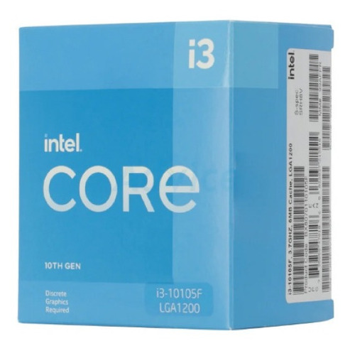 Procesador Intel Core I3-10105f Caché De 6mb, Hasta 4.40 Ghz