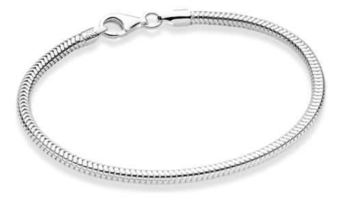 Miabella Pulsera De Cadena De Serpiente Italiana De Plata De