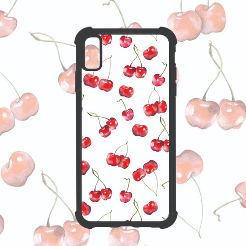 Funda De Diseño De Cerezas Para iPhone 7, 8, X, 11 Y 12