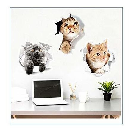 Imagen 6 de 7 de 11pcs Nuevas Pegatinas De Pared Extraíbles 3d De Animales De