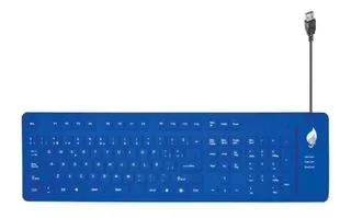 Teclado Flexible Azul Greenleaf Modelo 18-8338bl