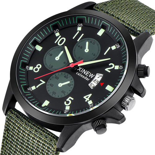 Reloj De Pulsera Z Para Hombre, Acero Militar, Fecha Y Cuarz