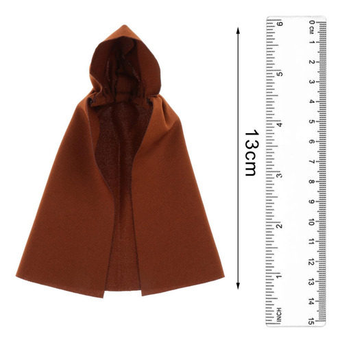 Capa De Tela A Escala 1:12 Con Sombrero, Ropa De Para Figura