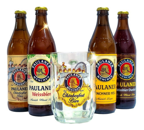 Four Pack Paulaner Mix Con Tarro