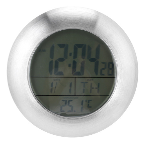 Reloj De Baño Digital Con Pantalla De Temperatura