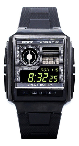 P1829-0001 - Reloj Pegaso Hora Mundial Plastico