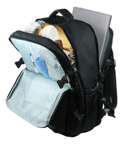 Mochila Para Viagens Trip Em Poliéster 290d Ntk Cor Preto