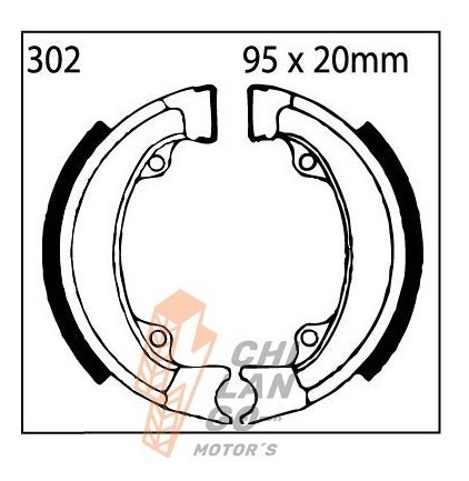 Balata De Tambor Para  Honda Nv 50 Msd Stream 84