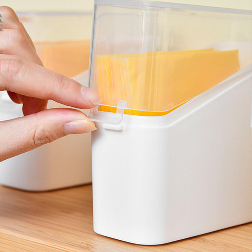 Contenedor De Queso En Rodajas, Contenedor De Refrigerador