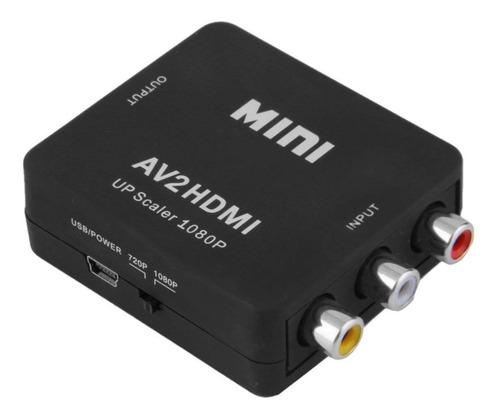 Adaptador O Mini Convertidor Rca A Hdmi (cvbs+audio)