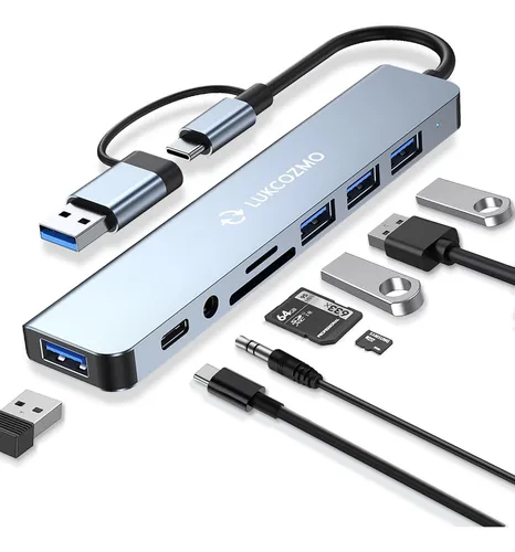 Lukcozmo Hub Usb-c 7en1 Extensor Y Splitter Usb