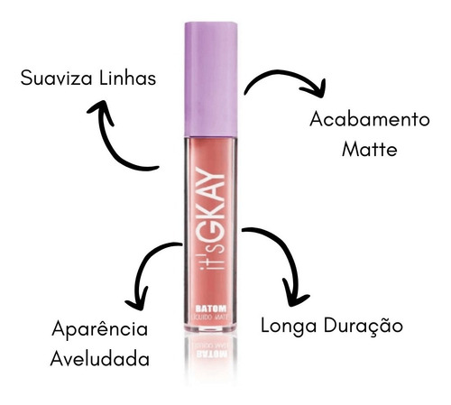 Batom Liquido 3,8ml Matte Savage It's Gkay
