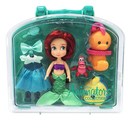 Disney Animators Set De Juego Miniatura Ariel La Sirenita.