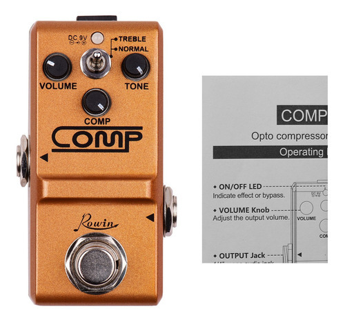 Pedal compresor Rowin (en Brasil) Color naranja