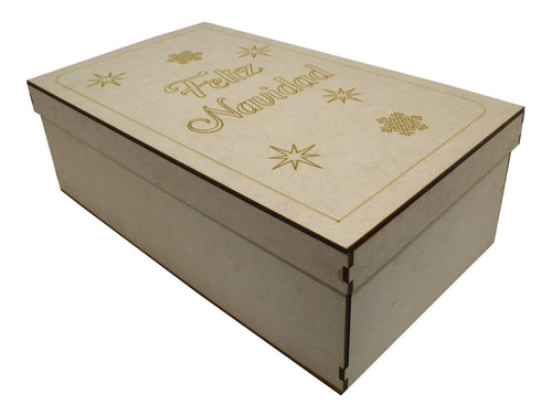 Caja Con Tapa Rectangular Mdf