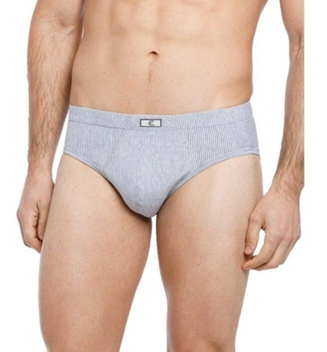 Imagen 2 de 5 de Calzoncillo Hombre Slip Algodón Con Toalla Rayado Eyelit 304