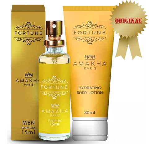 Kit Fortune Amakha - Perfume 15ml + Hidratante 80ml