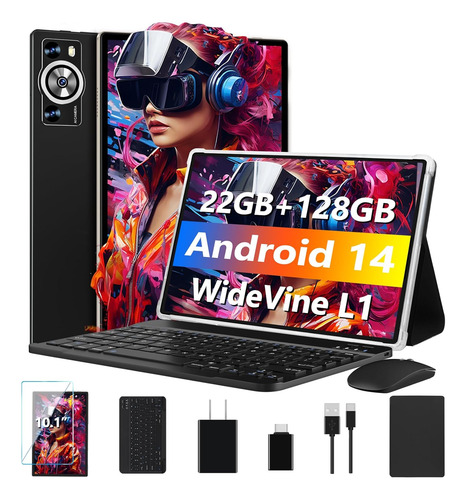 Tableta Android 14 De 10.1 Pulgadas Con Batería De 8000 Mah