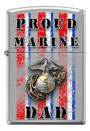 Zippo Encendedor Del Cuerpo De Marines Usmc Orgulloso Pap Ce
