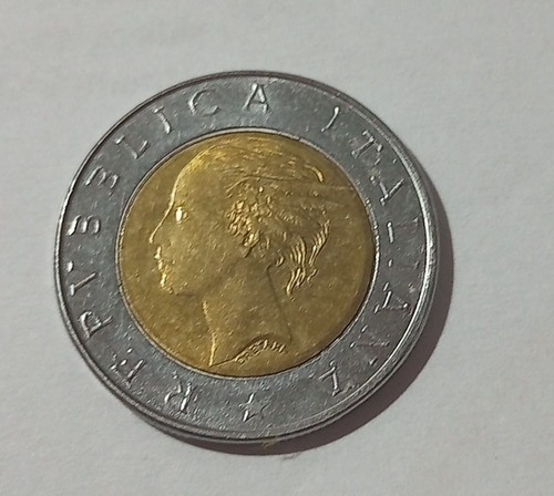 Moneda De Italia 500 Liras 1993 100 Años Banca Nazionale Xf