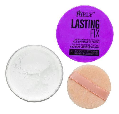 Polvo Traslucido Matificante Mely Lasting Fix Make Up 