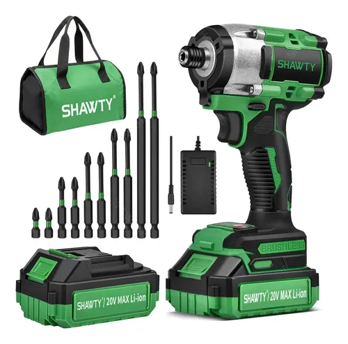 Shawty 20v Parafusadeira Furadeira Profissional 1/4 320nm Verde E Preto 127/220v